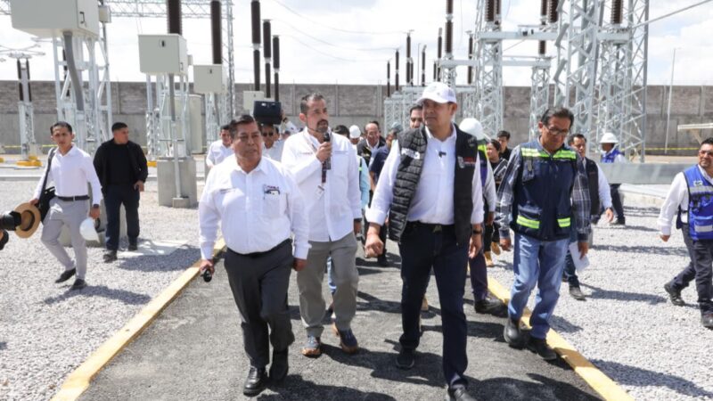 Subestación Eléctrica asegura desarrollo industrial en San José Chiapa: Armenta Mier