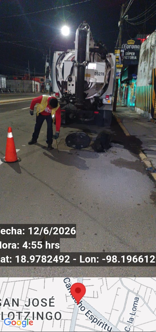 Realiza Agua de Puebla video inspección y trabajos de desazolve