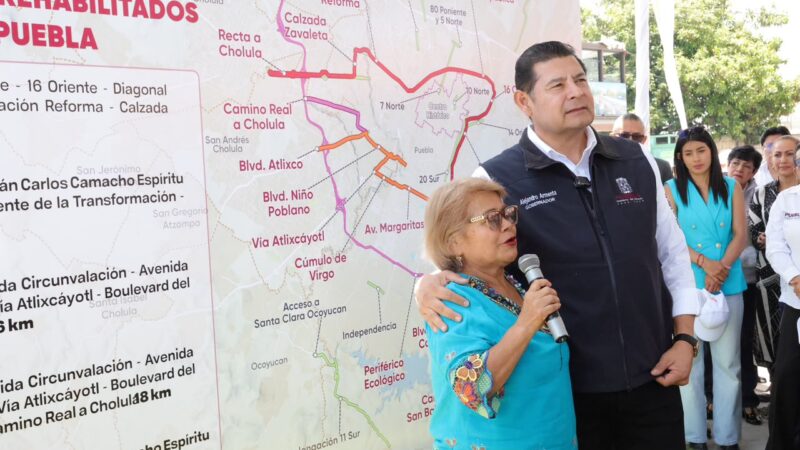 Con 5 mil calles rehabilitadas, gobierno de Puebla consolida un nuevo modelo de obra pública