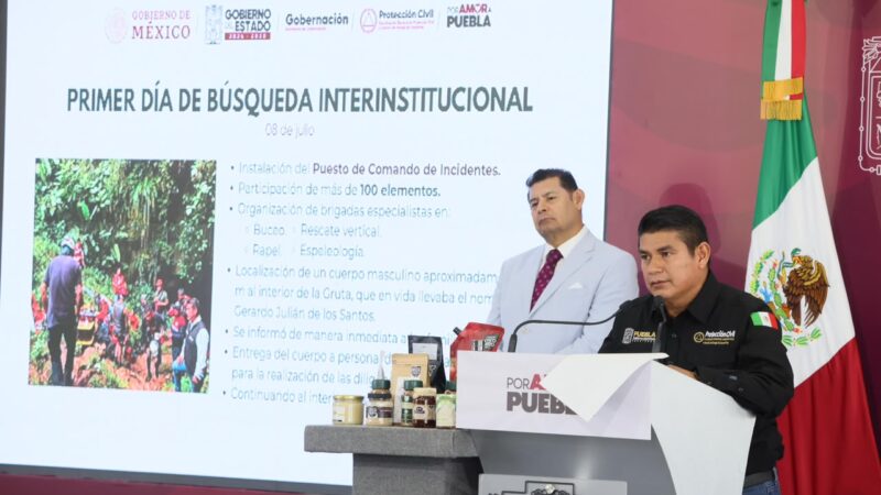 Gobierno de Puebla garantiza acompañamiento y trabajo institucional ante emergencia en Cuetzalan