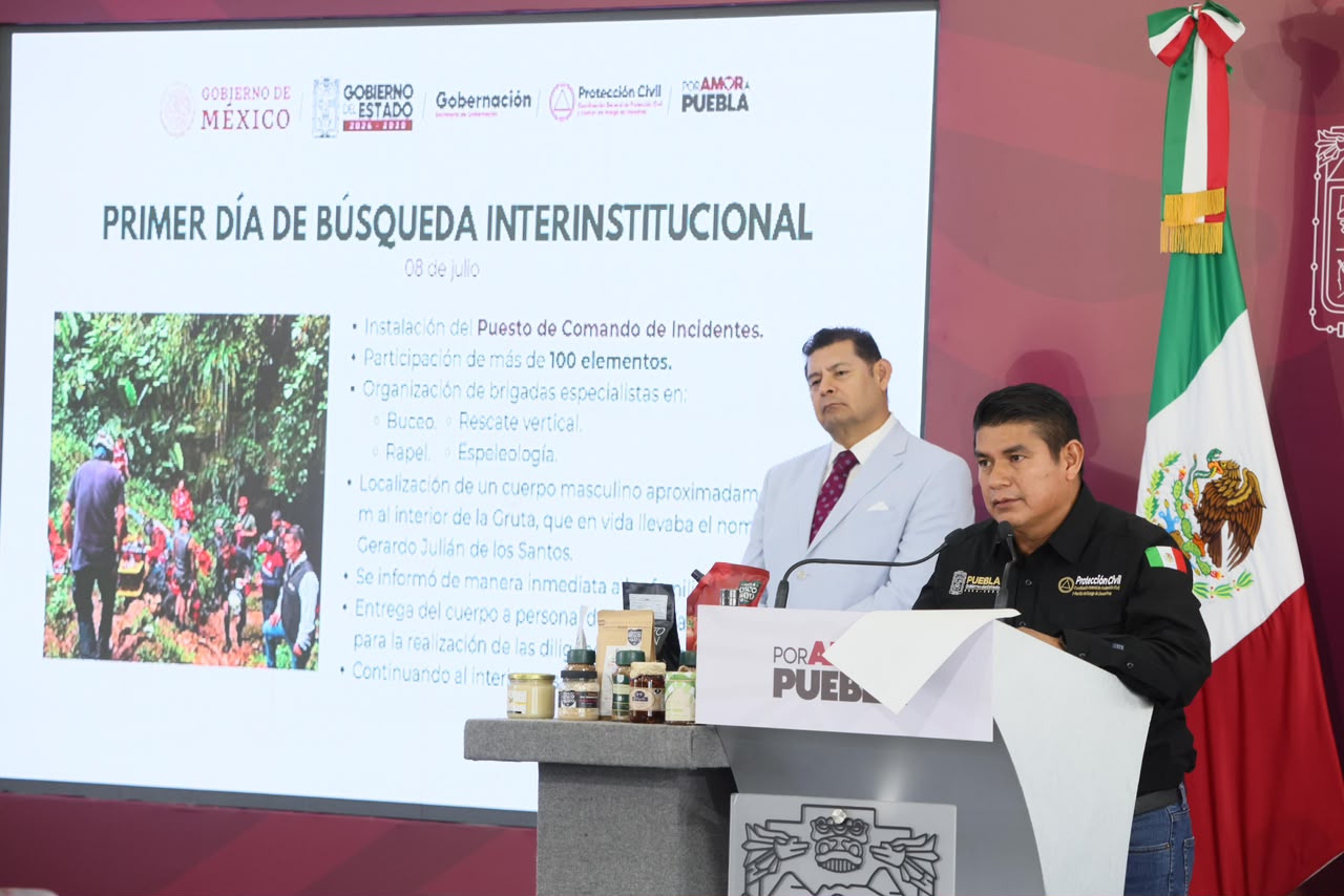 Gobierno de Puebla garantiza acompañamiento y trabajo institucional ante emergencia en Cuetzalan