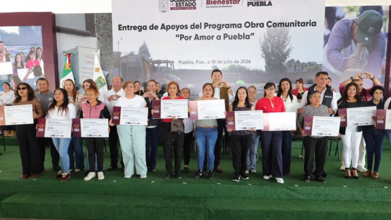 Con 508 proyectos de obra comunitaria, gobierno de Puebla impulsa bienestar