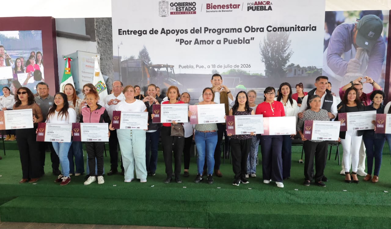 Con 508 proyectos de obra comunitaria, gobierno de Puebla impulsa bienestar