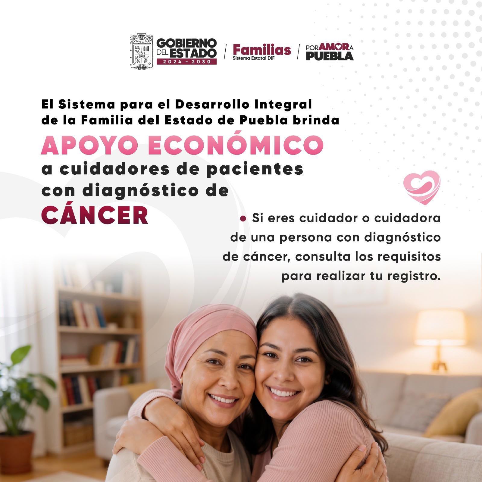 SEDIF Puebla apoya a cuidadores de familiares con cáncer