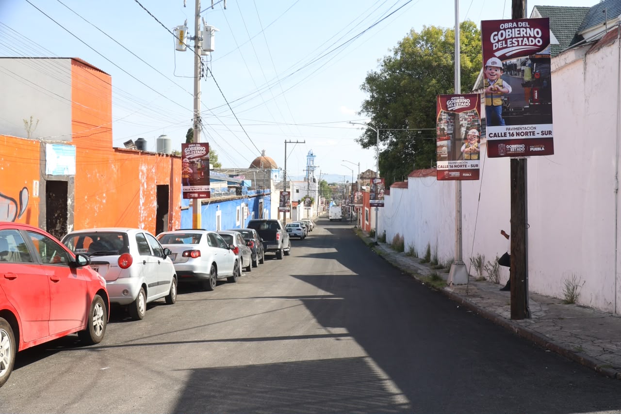 Concluye gobierno de Puebla rehabilitación de cuatro avenidas del programa de pavimentación 2026