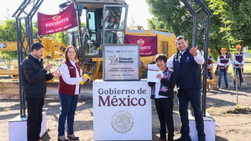 Gobierno de Puebla y FOVISSSTE inician nueva etapa de vivienda social para las y los trabajadores