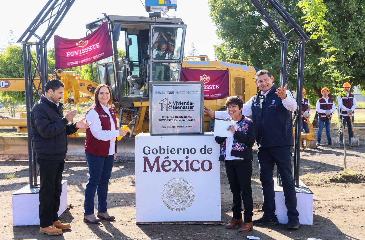 Gobierno de Puebla y FOVISSSTE inician nueva etapa de vivienda social para las y los trabajadores