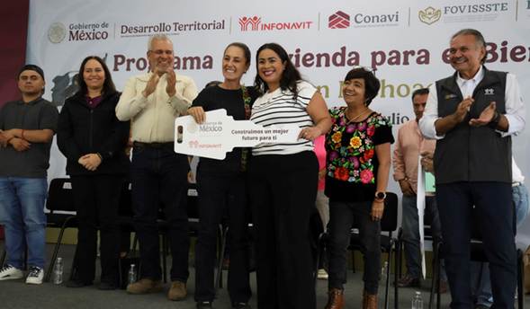 Estamos cumpliendo los sueños del pueblo de México: Presidenta entrega Viviendas del Bienestar en Morelia; la meta nacional es 1.8 millones