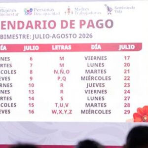 Conoce el calendario de depósito de las Pensiones y Programas para el Bienestar del bimestre julio-agosto: Presidenta Claudia Sheinbaum
