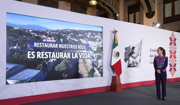 Federación invertirá 20 mil mdp para sanear los ríos Atoyac, Lerma-Santiago y Tula: presidenta Claudia Sheinbaum