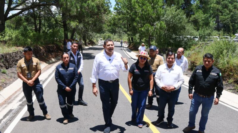 Gobierno de Puebla impulsa movilidad, turismo y seguridad en la zona del volcán Popocatépetl con camino San Nicolás-Amecameca
