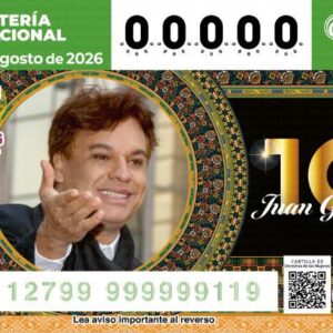 Develan billete de la Lotería Nacional en homenaje a Juan Gabriel