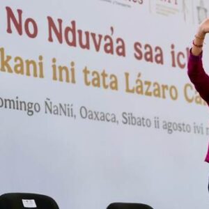 Mientras estemos en la presidencia vamos a seguir haciendo caminos en la mixteca: presidenta supervisa Plan General Lázaro Cárdenas