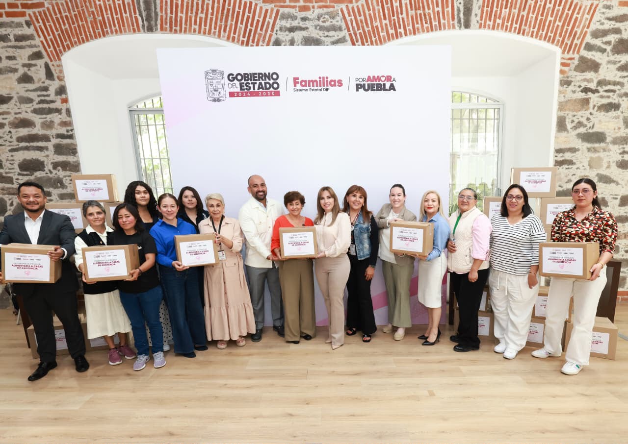 Ceci Arellano entrega apoyos alimentarios a casas de asistencia privada