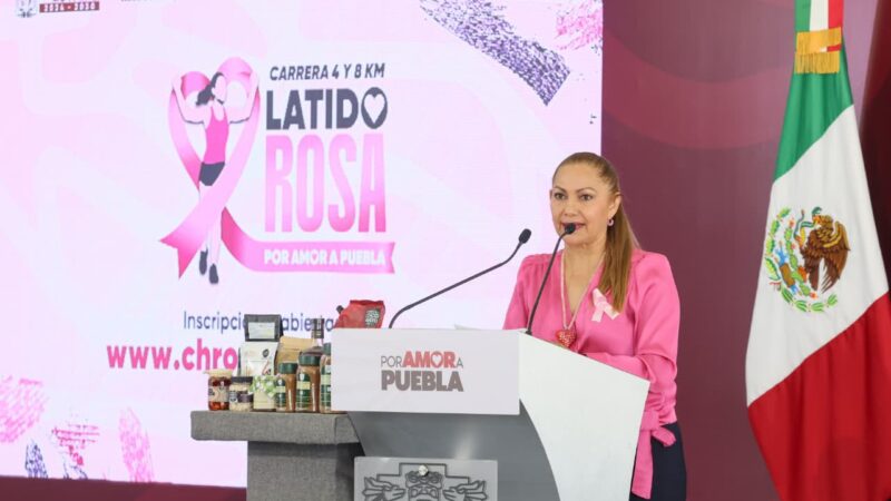 Puebla suma esfuerzos por la salud de las mujeres con latido rosa