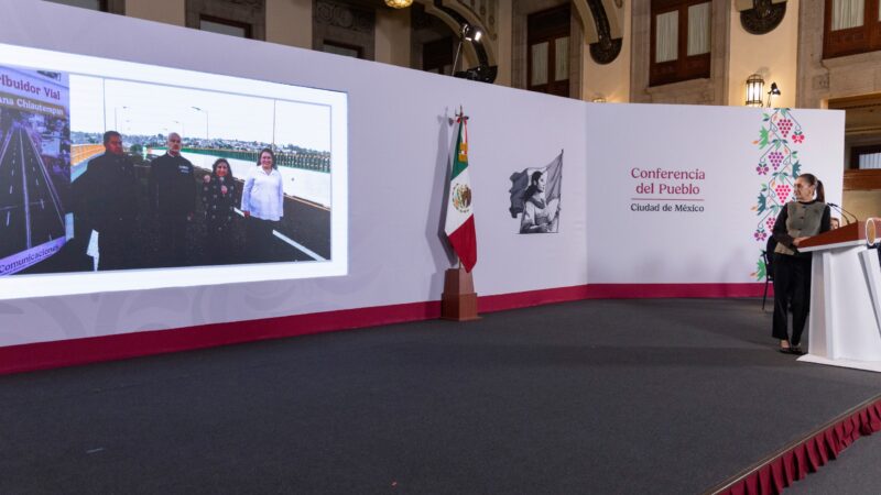 Presidenta Claudia Sheinbaum inaugura el distribuidor vial Santa Ana Chiautempan en Tlaxcala que beneficiará a más de 73 mil habitantes