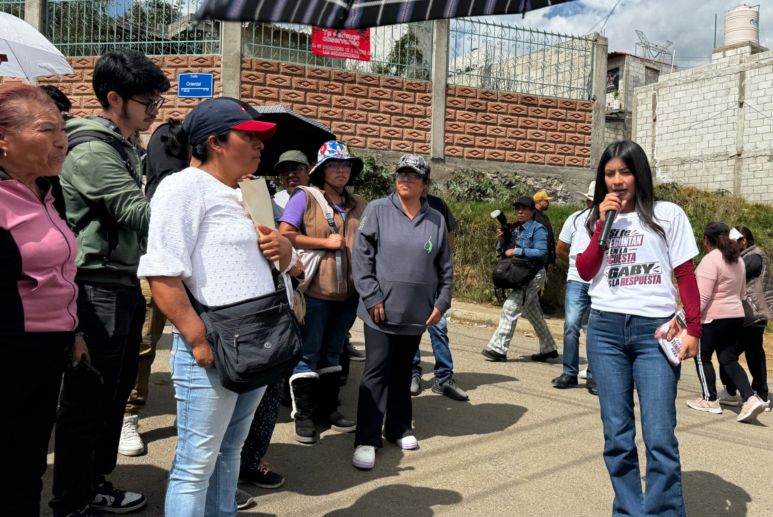 Gaby «La Bonita» Sánchez camina La Resurrección promocionando su pelea por Puebla