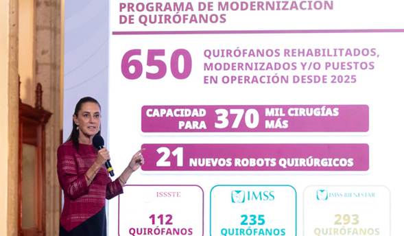Llevamos 2 años trabajando intensamente, el objetivo es tener el mejor sistema de salud; se tienen 34 hospitales nuevos: Presidenta